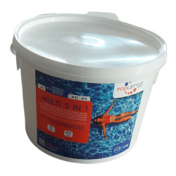POOLSTYLE Traitement piscine multifonction 5 en 1 - 4 kg Chlore