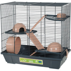 Hamster Cage 50 triplex, 51 x 27 x altura 48 cm, rosa para Hamster AP-ZO-205173ROS Cage