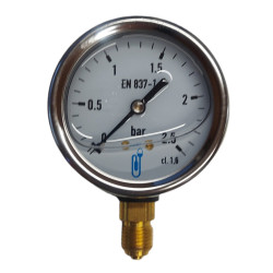 Manómetro tipo 216 - 2,5 bar - 1/4 inch - 2163RV11D 45685217 Medidor de pressão