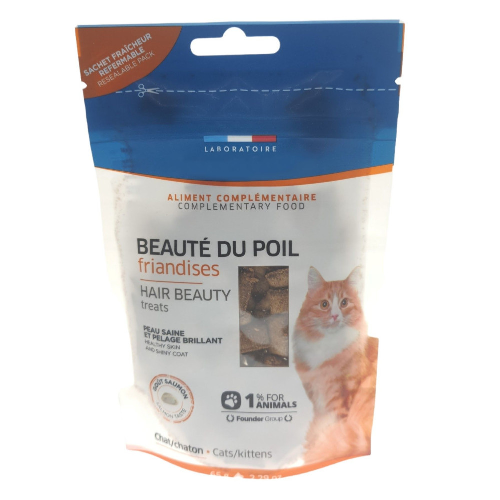 animallparadise Hair beauty treats, 65 g for cats and kittens Cat treats