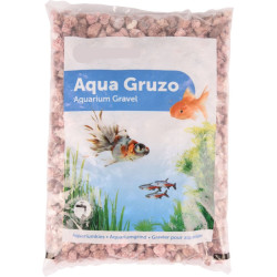 Roze Gruzo grind 900 gr voor aquaria. animallparadise AP-FL-400719 Bodems, substraten