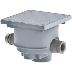 weltico connection box ø 50 mm to stick grey for swimming pool spotlight Parts to be sealed