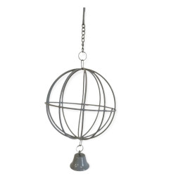 animallparadise Grey hay ball, ø 10cm to hang for rodents. Food rack
