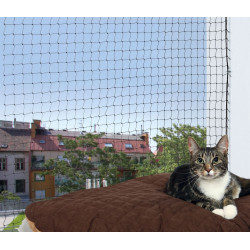 Rede de protecção, 2 x 1,5 m, preta, para gatos. AP-TR-44301 Segurança