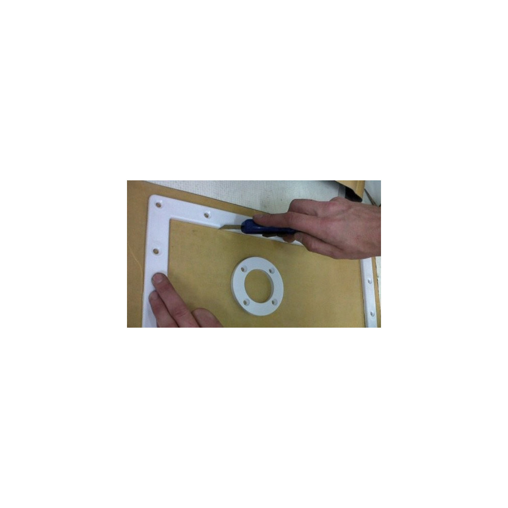 Jardiboutique Kit of 4 self-adhesive gasket sheets for swimming pool liner seals. joint skimmer