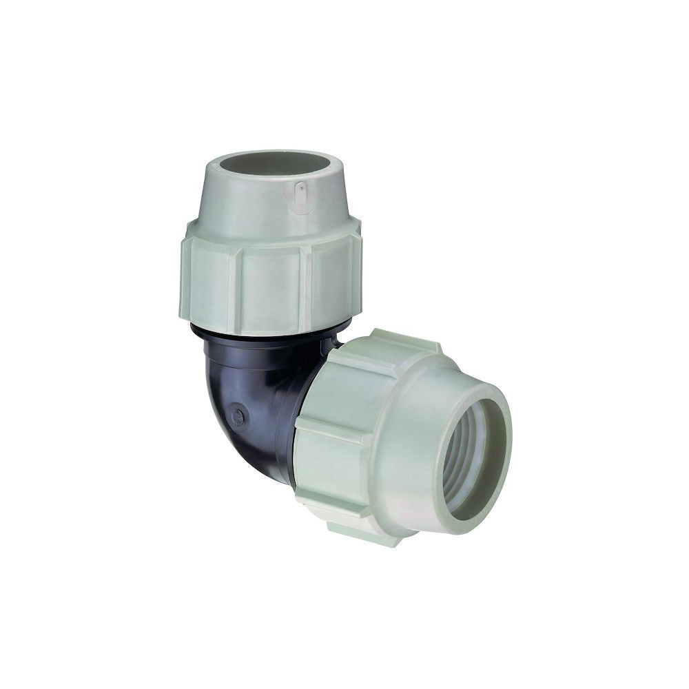 Jardiboutique ø 25 mm, one compression fitting, 90° elbow Compression fitting