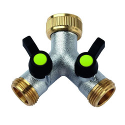 Jardiboutique Brass Y valve 3/4 inlet 3/4 outlet Garden faucet