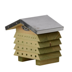 animallparadise Pine wood shelter with zinc roof for bees Abeilles