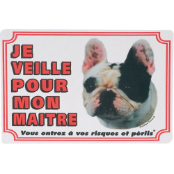 animallparadise Panneau de portail chien bouledogue français Panneau