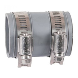 Jardiboutique Multi-material fittings in flexible PVC diameter 50 to 56 mm PVC drainage connection