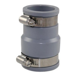 Jardiboutique FF soft PVC multi-material reduction fittings from 38 to 43 mm and 30 to 36 mm grey PVC drainage connection