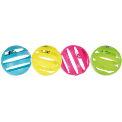 Trixie Set de balles de jeu contient: 4 pièces de ø 4 cm pour chat Jeux