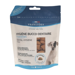 FR-170242 Francodex Golosinas para la higiene bucal 75g Para cachorros y perros pequeños Cuidado de los dientes de los perros