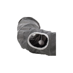 animallparadise Tunnel avec coin repos ø 28 x 95 cm pour chat Tunnel