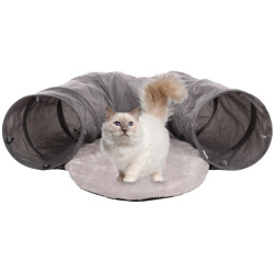 animallparadise Tunnel avec coin repos ø 28 x 95 cm pour chat Tunnel