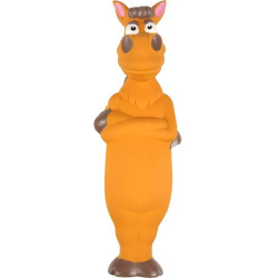 Latex speeltje, paard met geluid, voor hond. 15cm. Flamingo FL-518002 Kauwspeelgoed voor honden