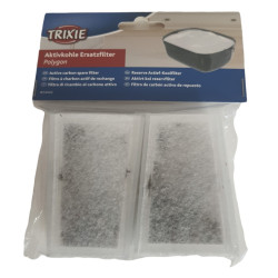 Trixie Replacement filter for Drinking fountain polygon part number: 24442. Contains 6 pieces Filtre fontaine
