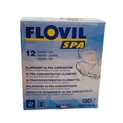 Flovil Clarifiant SPAS Flovil optimise la finesse de filtration des filtres à cartouche Produit de traitement SPA