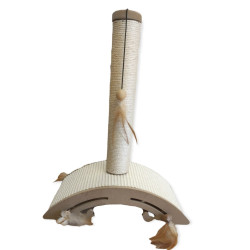 animallparadise Cat scratching post with feather toys, 54x40x21cm. Scratchers and scratching posts
