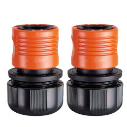Jardiboutique 2 quick connectors for garden hose 3/4 - 19 to 25 mm Tuyau