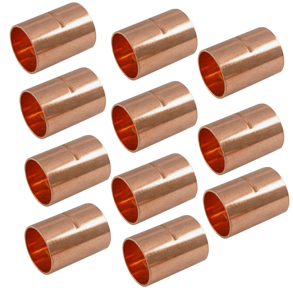 jardiboutique 10 Copper sleeves FF ø16 Copper fittings