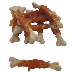 animallparadise Leckerlis 10 Knochen umhüllt mit Huhn , 90 g , für Hunde AP-TR-395911 Huhn