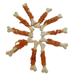 10 Bone Wrapped Chicken Treats, 90 g, voor honden animallparadise AP-TR-395911 Kip