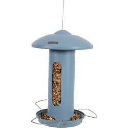 Alimentador de pássaros solo de metal azul H total 44 cm AP-ZO-170630 Alimentador de sementes
