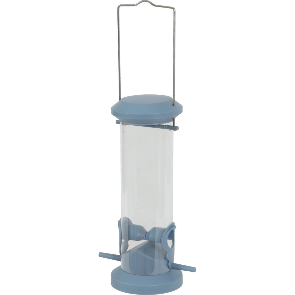 Zaad silo voederhuisje, 2 zitstokken blauw, voor vogels animallparadise AP-ZO-170622 Zaad feeder