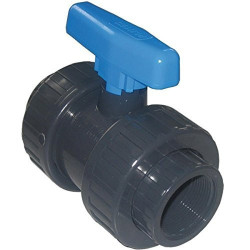 SO-VAV3/4 Plimat Válvula de bola de presión enroscable de PVC de 3/4 pulgadas FF Válvula