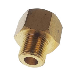 Jardiboutique Brass adapter for 1/4 inch to 1/8 inch pressure gauge Pressure gauge