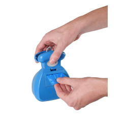 animallparadise Foldable dog poop catcher size S color blue Collection of excrement