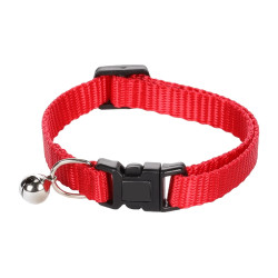 animallparadise Adjustable collar from 20 to 35 cm red with bell for cat Necklace