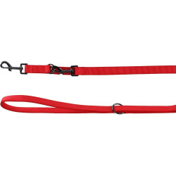 Czarna nylonowa smycz treningowa dla psów w kolorze czerwonym. AP-FL-522094 animallparadise
