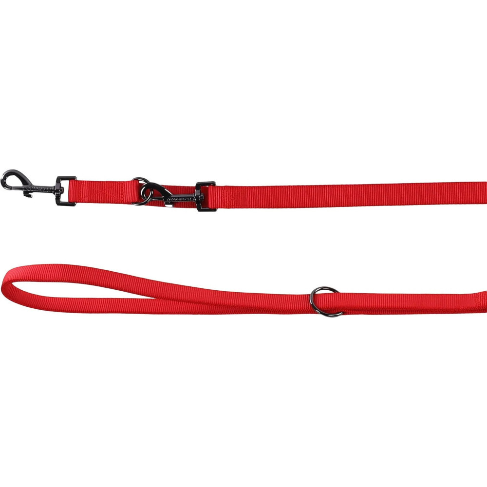 Zwarte nylon trainingsriem voor rode honden. animallparadise AP-FL-522094 Dressuur riemen