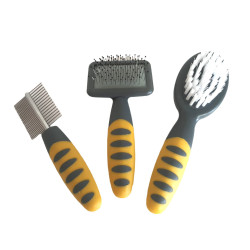 Conjunto de preparação com escovas e pente para coelhos, furões, hamsters AP-VA-14773 Cuidados e higiene