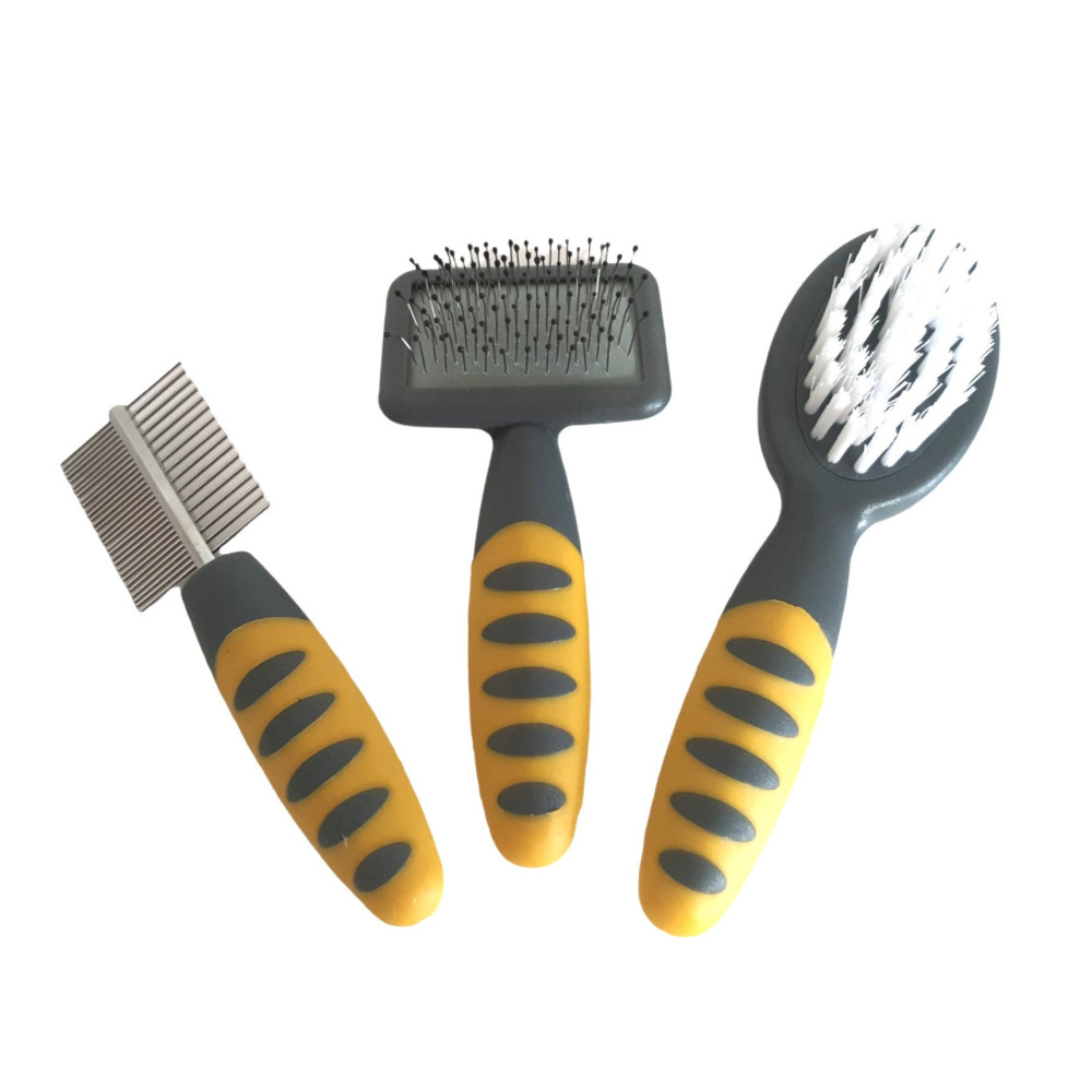 AP-VA-14773 animallparadise Set de aseo con cepillos y peine para conejos, hurones y hámsters Cuidados e higiene