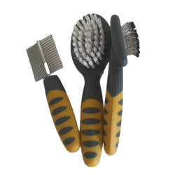 animallparadise Grooming set brushes and comb for rabbits, ferrets, hamsters Care and hygiene