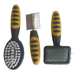 animallparadise Grooming set brushes and comb for rabbits, ferrets, hamsters Care and hygiene