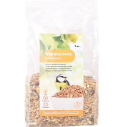 Mistura de sementes de aves em saco de 1 kg. AP-FL-101666 Semente alimentar