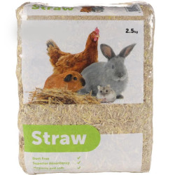 animallparadise Straw 2.5 kg or 75 liters for rodents and backyard Rodent hay