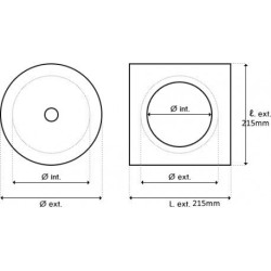 Cobertura quadrada do escumador compatível com ASTRAL, 4402010107 JB-PWB-251-0007 Cobertura do skimmer