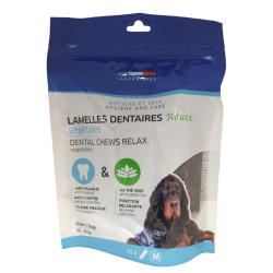 animallparadise 15 dental flaps vegetable relax for dogs from 10 to 30 kg, bag of 352.5 g Nourriture