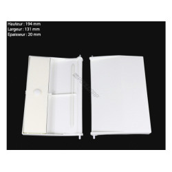 Jardiboutique Standard 15L flap and hinge for skimmer - white astral compatible 44020101 Skimmer flap