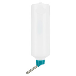 Uma garrafa de plástico de 600 ml com suporte metálico para coelhos de cor aleatória AP-TR-6050 Biberão