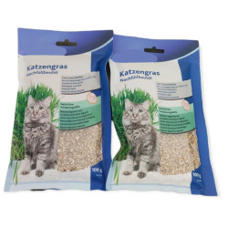 animallparadise Ein Set aus zwei Beuteln Katzenminze, Gerste 100gx2 AP-TR-4236-X2 Katzengras