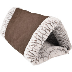 animallparadise Tunnel 32 x 55 x 23 cm tunnel en triangle Snoozzy 2 en 1 pour chat Couchage