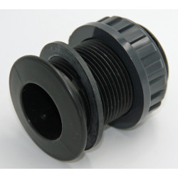Jardiboutique One 1 inch PVC wall feedthrough for female threaded connection PVC wall feed-through