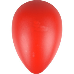 animallparadise Uovo rosso di plastica OVO. M ø 13 cm x 18,5 cm di altezza. Giocattolo per cani AP-519704 Palline per cani