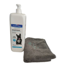 1 liter Anti-Jeuk Shampoo met handdoek, voor honden. animallparadise AP-FR-172439-2350 Shampoo